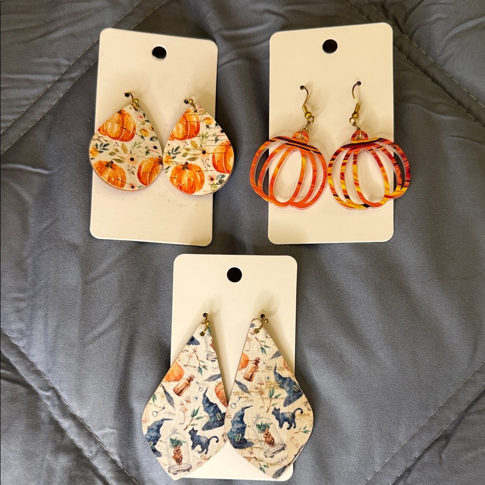 Fall & Halloween Earrings Set
